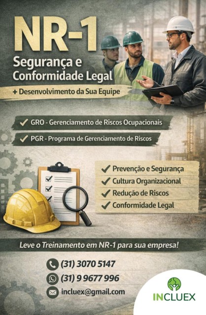 NR1 INCLUS�O PSICOSSOCIAL NO AMBIENTE DE TRABALHO